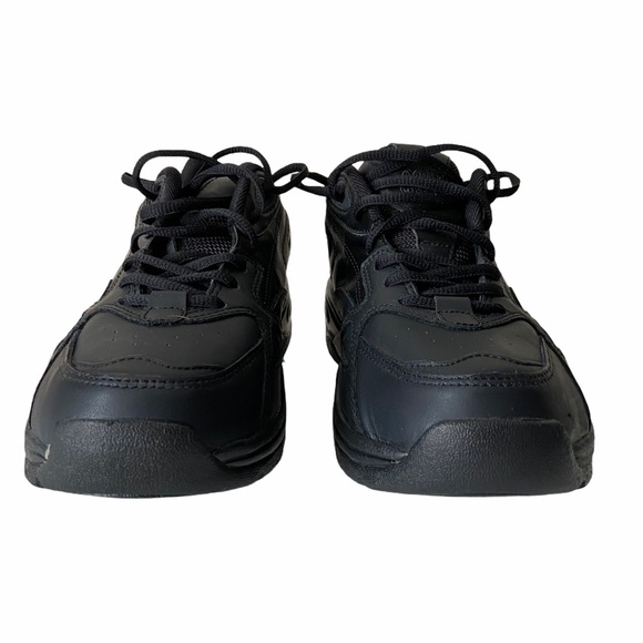 Spring Mens Court Classic Lace Tie Black Running Shoes 8.5 - Picture 2 of 10